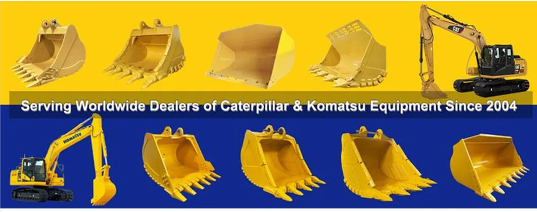 Heavy Duty Excavator Bucket Standard Rock Bucket with ISO Certified for Komatsu